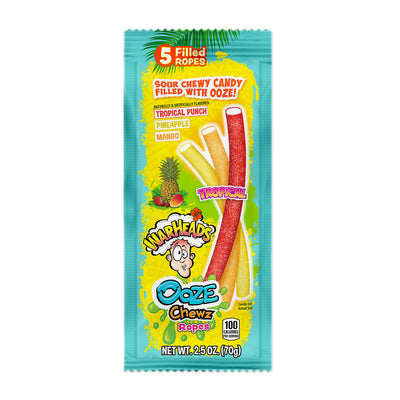 Warheads Ooze Chewz Tropical Ropes 70 g (12 Pack) Exotic Candy Wholesale Montreal Quebec Canada