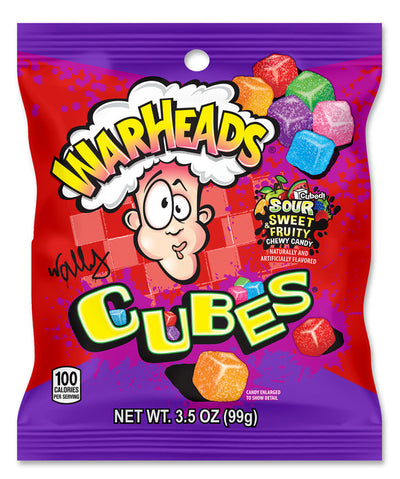 Warheads Sour Chewy Cubes 99 g (12 Pack) Exotic Candy Wholesale Montreal Quebec Canada
