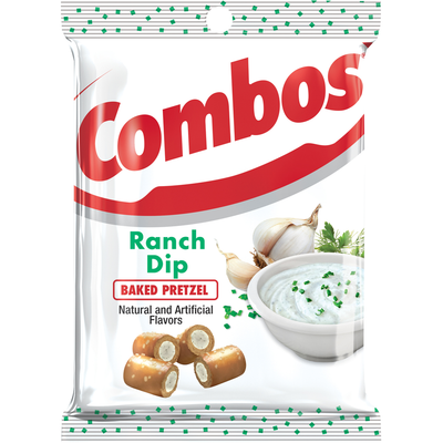 Combos Ranch Dip Baked Pretzel 178.6 g (12 Pack) Exotic Snacks Wholesale Montreal Quebec Canada