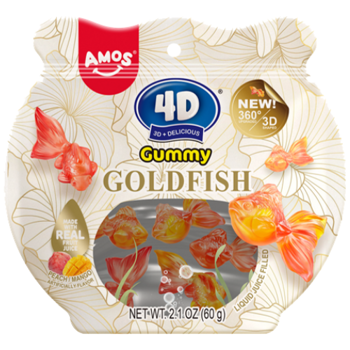 Amos 4D Gummy Goldfish 112 g (12 Pack)