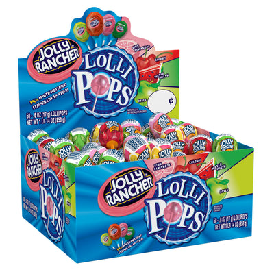 Jolly Rancher 50-Count Assorted Flavor Lollipops 850 g Imported Exotic Wholesale Candy Montreal QUebec Canada
