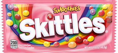 Skittles Smoothies Candy 49.9 g (24 Pack) Exotic Candy Wholesale Montreal Quebec Canada