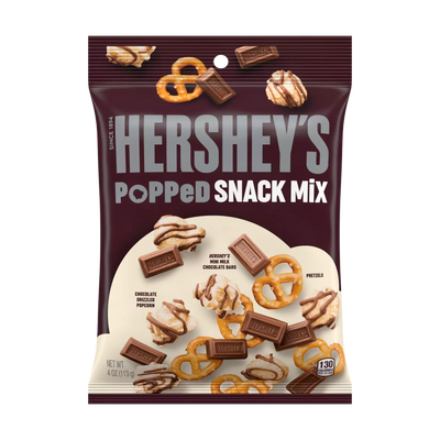 Hershey's Popped Milk Chocolate Snack Mix 113 g (12 Pack) Exotic Snacks Wholesale Montreal Quebec Canada