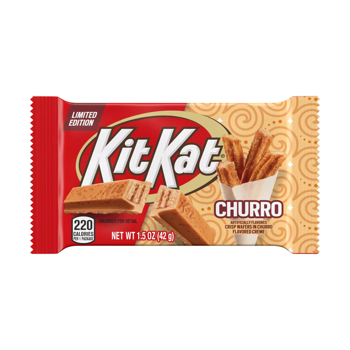 Kit Kat Churro Candy Bar 42 g (24 Pack) Exotic Snacks Wholesale Montreal Quebec Canada