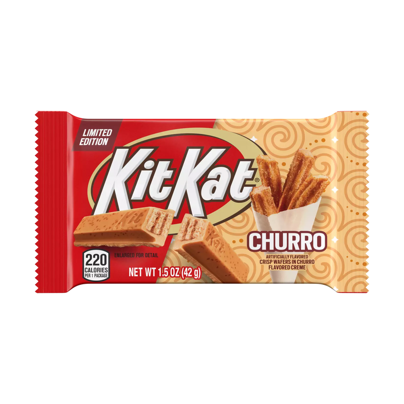 Kit Kat Churro Candy Bar 42 g (24 Pack) Exotic Snacks Wholesale Montreal Quebec Canada