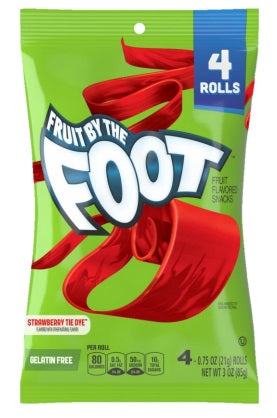 Fruit by the Foot Strawberry Tie-Dye 85 g (8 Pack) Exotic Candy Wholesale Montreal Quebec Canada