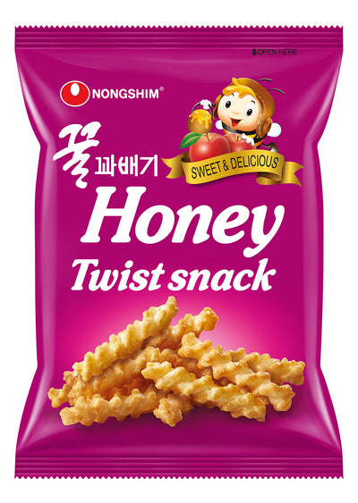 Nongshim Honey Twist Snack 75 g (20 Pack) Exotic Snacks Wholesale Montreal Quebec Canada