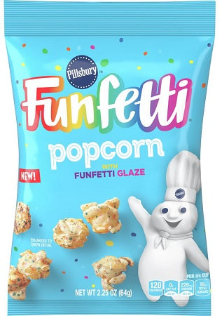 Pillsbury Funfetti Popcorn with Funfetti Glaze 64 g (7 Pack) Exotic Snacks Wholesale Montreal Quebec Canada