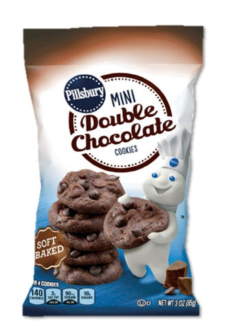 Pillsbury Mini Double Chocolate Cookies 85 g (6 Pack) Exotic Snacks Wholesale Montreal Quebec Canada
