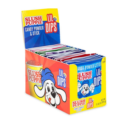 Slush Puppie Lil Dips Candy Powder Singles 9 g (36 Pack) Exotic Candy Wholesale Montreal Quebec Canada