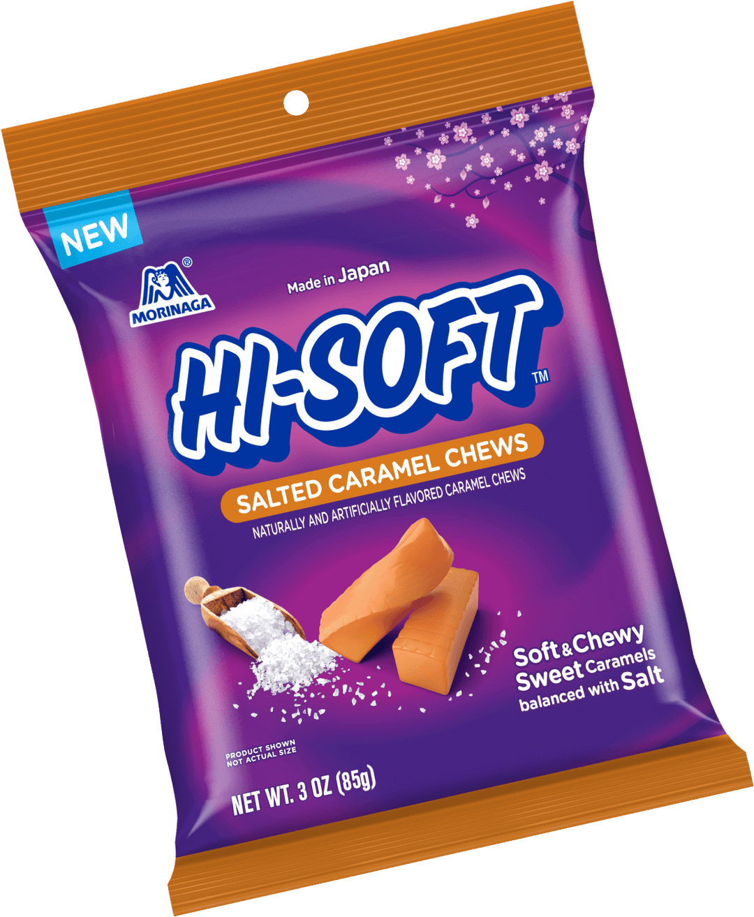 Hi-Soft Salted Caramel Chews 85 g (6 Pack) Exotic Candy Wholesale Montreal Quebec Canada