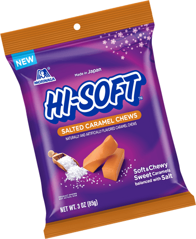 Hi-Soft Salted Caramel Chews 85 g (6 Pack) Exotic Candy Wholesale Montreal Quebec Canada