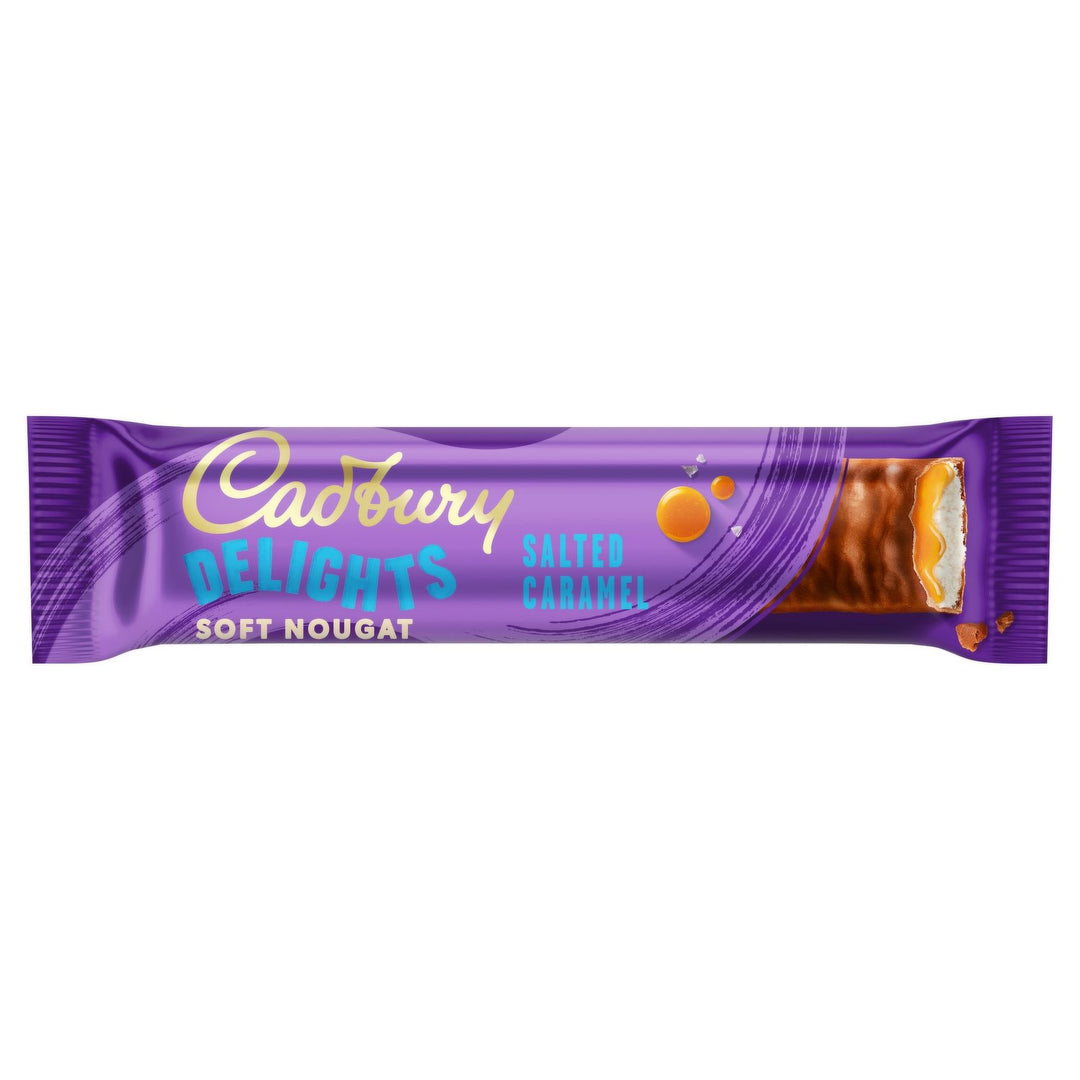 Cadbury Delights Salted Caramel 5-Pack Chocolate Bar 110 g (9 Pack) Exotic Chocolate Wholesale Montreal Quebec Canada