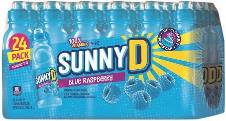 SunnyD Blue Raspberry 333 mL (24 Pack) Exotic Candy Wholesale Montreal Quebec Canada