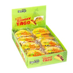 Raindrops Mini Gummy Taco 50 g (16 Pack) Exotic Candy Wholesale Montreal Quebec Canada