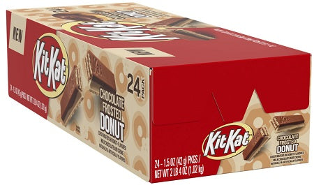 Kit Kat Chocolate Frosted Donut Candy Bar 42 g (24 Pack) Exotic Candy Wholesale Montreal Quebec Canada