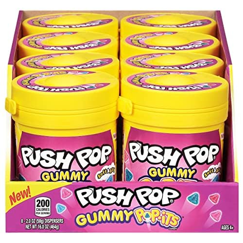 Push Pop Gummy Pop-its 58 g (8 Pack) Exotic Candy Wholesale Montreal Quebec Canada