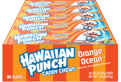 Hawaiian Punch Chew Bars Orange Ocean 22 g (36 Pack) Exotic Candy Wholesale Montreal Quebec Canada