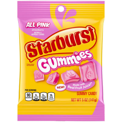 Starburst AllPink Gummies 141 g (12 Pack) Exotic Candy Wholesale Montreal Quebec Canada