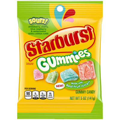 Starburst Gummies Sour 141 g (12 Pack) Exotic Candy Wholesale Montreal Quebec Canada