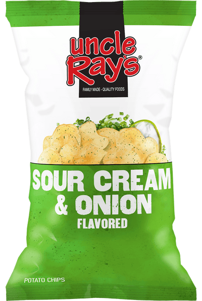 Uncle Ray's Sour Cream & Onion Chips 127.5 g (10 Pack) Exotic Snacks Wholesale Montreal Quebec Canada