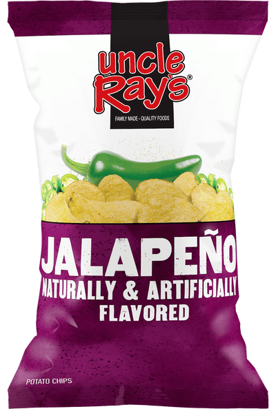 Uncle Ray's Jalapeno Potato Chips 120 g (10 Pack) Exotic Snacks Wholesale Montreal Quebec Canada