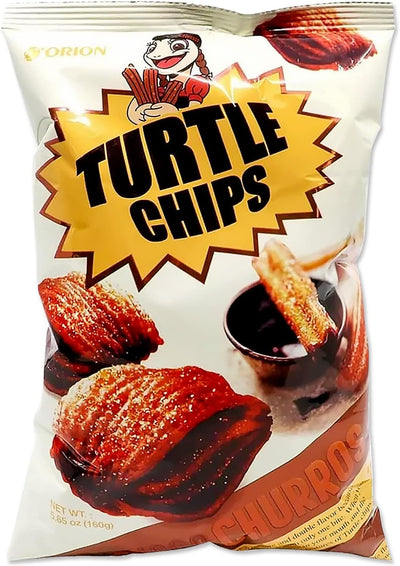 Orion Turtle Choco Churros Chips 160 g (14 Pack) Exotic Snacks Wholesale Montreal Quebec Canada