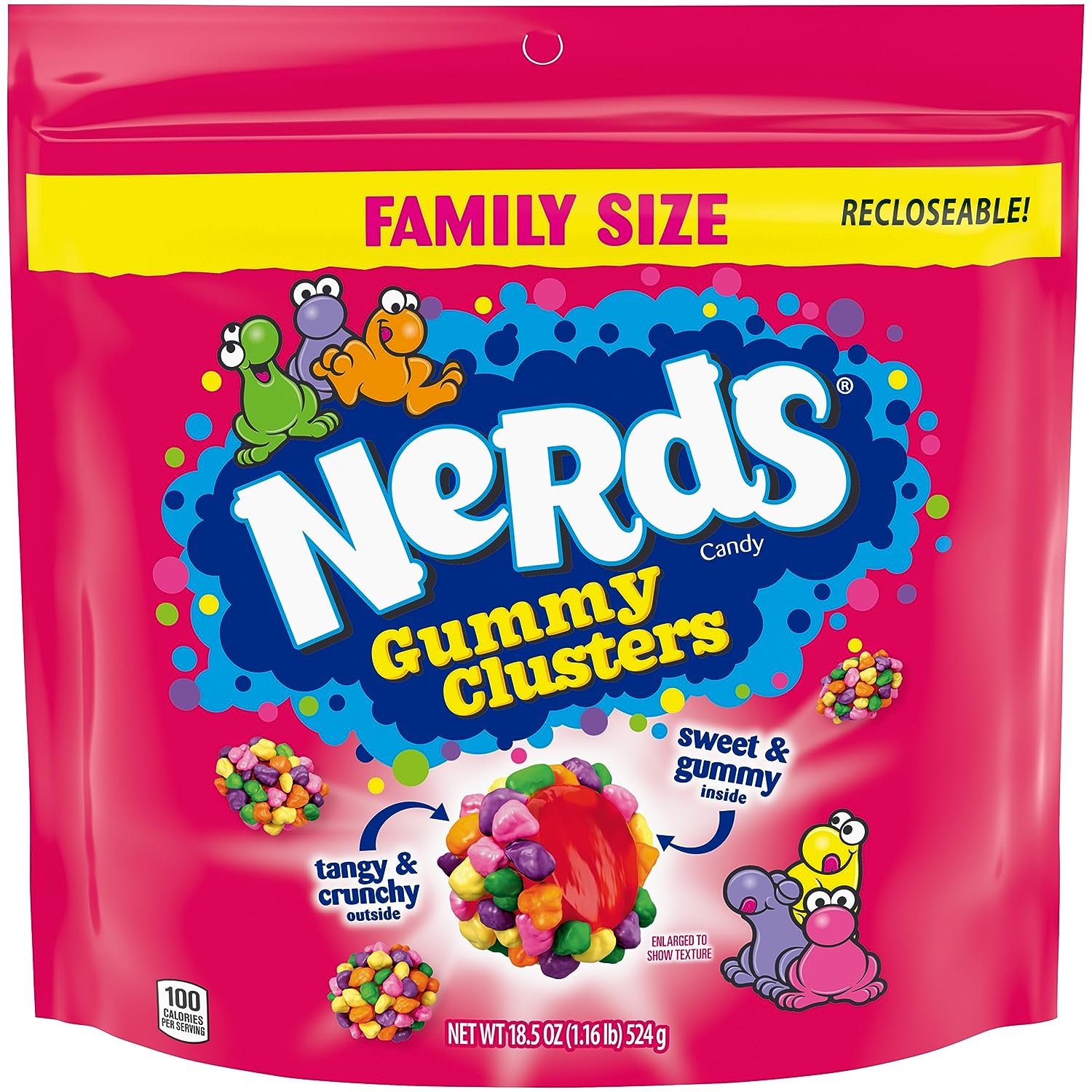 Nerds Candy, Gummy Clusters, Very Berry - 5 oz