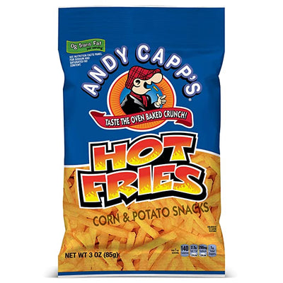 Andy Capp's Hot Fries 85 g (12 Pack) Exotic Snacks Wholesale Montreal Quebec Canada
