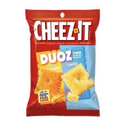 Cheez-It Duoz Cheddar Jack & Baby Swiss 122 g (6 Pack) Exotic Snacks Wholesale Montreal Quebec Canada