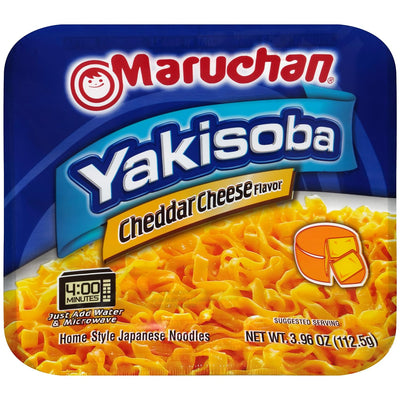 Maruchan Yakisoba Cheddar Cheese 112.5 g (8 Pack) Exotic Snacks Wholesale Montreal Quebec Canada