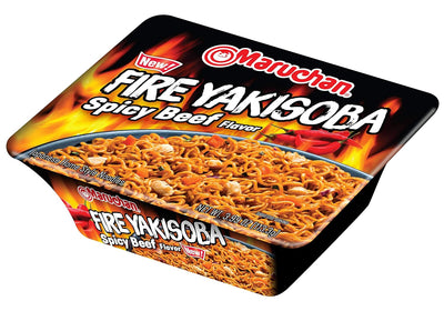 Maruchan Fire Yakisoba Spicy Beef 113.3 g (8 Pack) Exotic Snacks Wholesale Montreal Quebec Canada