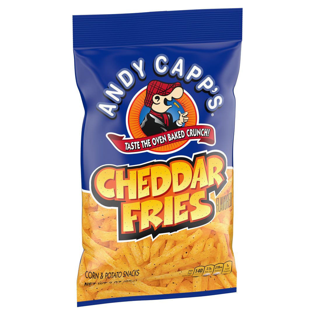 Andy Capp's Cheddar Fries 85 g (12 Pack) Exotic Snacks Wholesale Distribution Montreal Quebec Canada