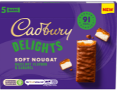 Cadbury Delights Hazelnut 5-Pack Chocolate Bar 110 g (9 Pack) Exotic Chocolate Wholesale Montreal Quebec Canada