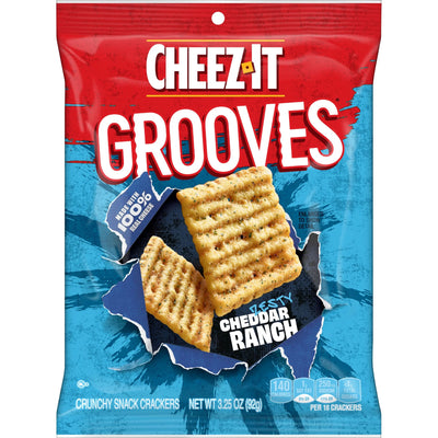 Cheez-It Grooves Zesty Cheddar Ranch Crackers 92 g (6 Pack) Exotic Snacks Wholesale Montreal Quebec Canada