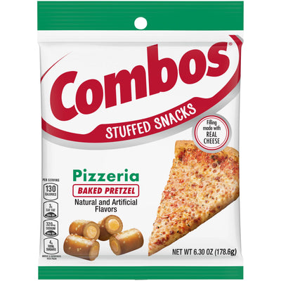 Combos Pizzeria Baked Pretzel 178.6 g (12 Pack) Exotic Snacks Wholesale Montreal Quebec Canada
