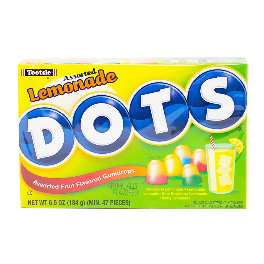Dots Assorted Lemonade Candy Theatre Box 184 g (12 Pack) Exotic Candy Wholesale Montreal Quebec Canada