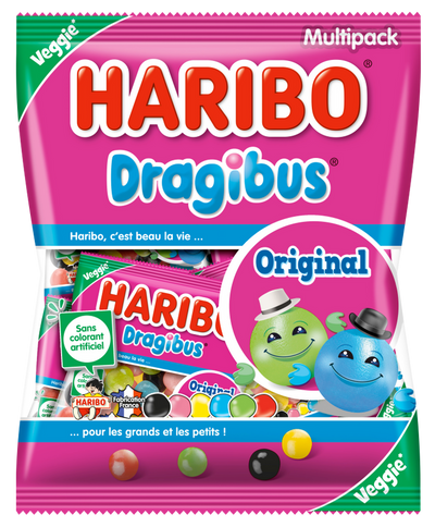 Haribo Dragibus Multipack 250 g (30 Pack) Exotic Candy Wholesale Montreal Quebec Canada