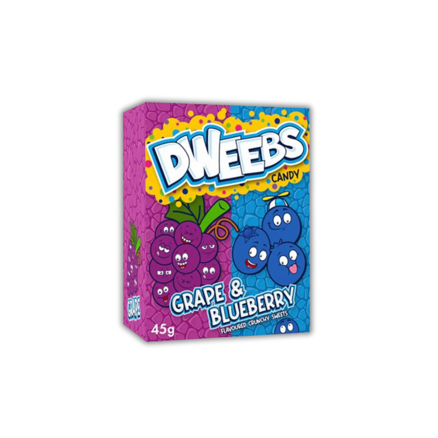 Dweebs Candy Grape & Blueberry 45 g (24 Pack) Exotic Candy Wholesale Montreal Quebec Canada