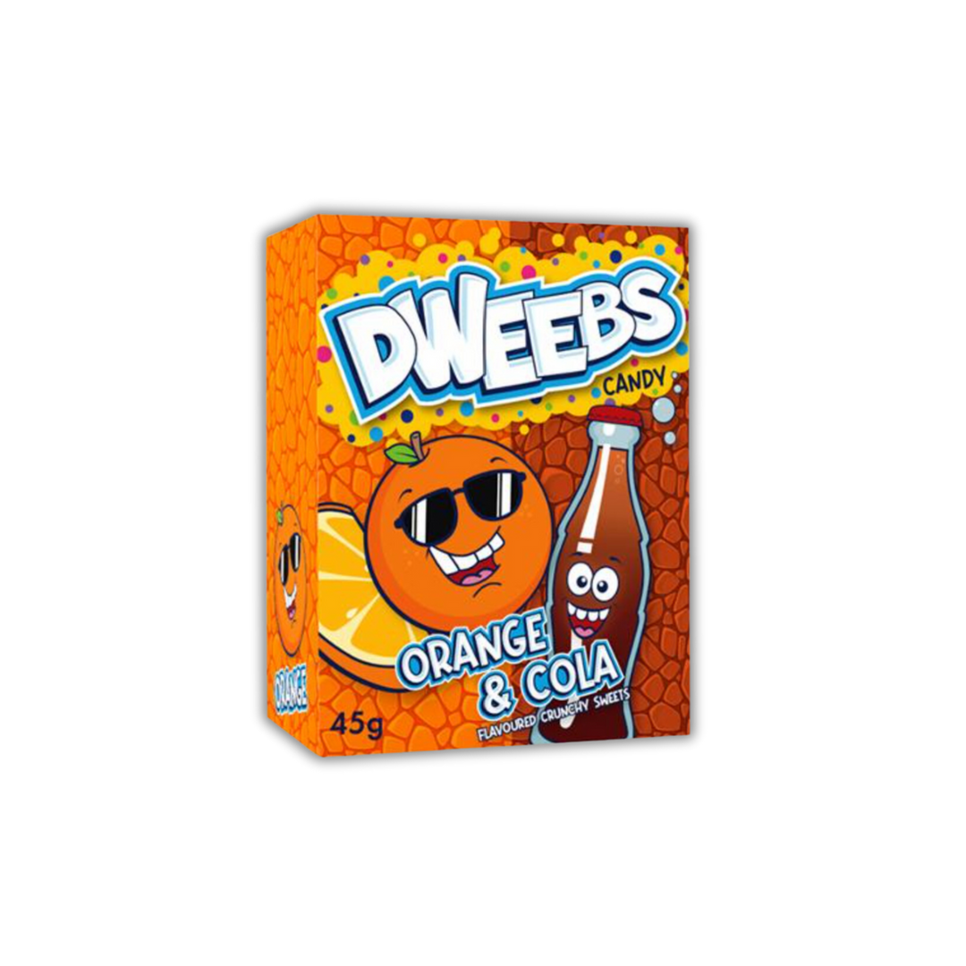 Dweebs Candy Orange & Cola 45 g (24 Pack) Exotic Candy Wholesale Montreal Quebec Canada