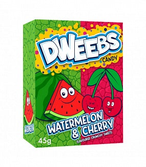 Dweebs Candy Watermelon & Cherry 45 g (24 Pack) Exotic Candy Wholesale Montreal Quebec Canada