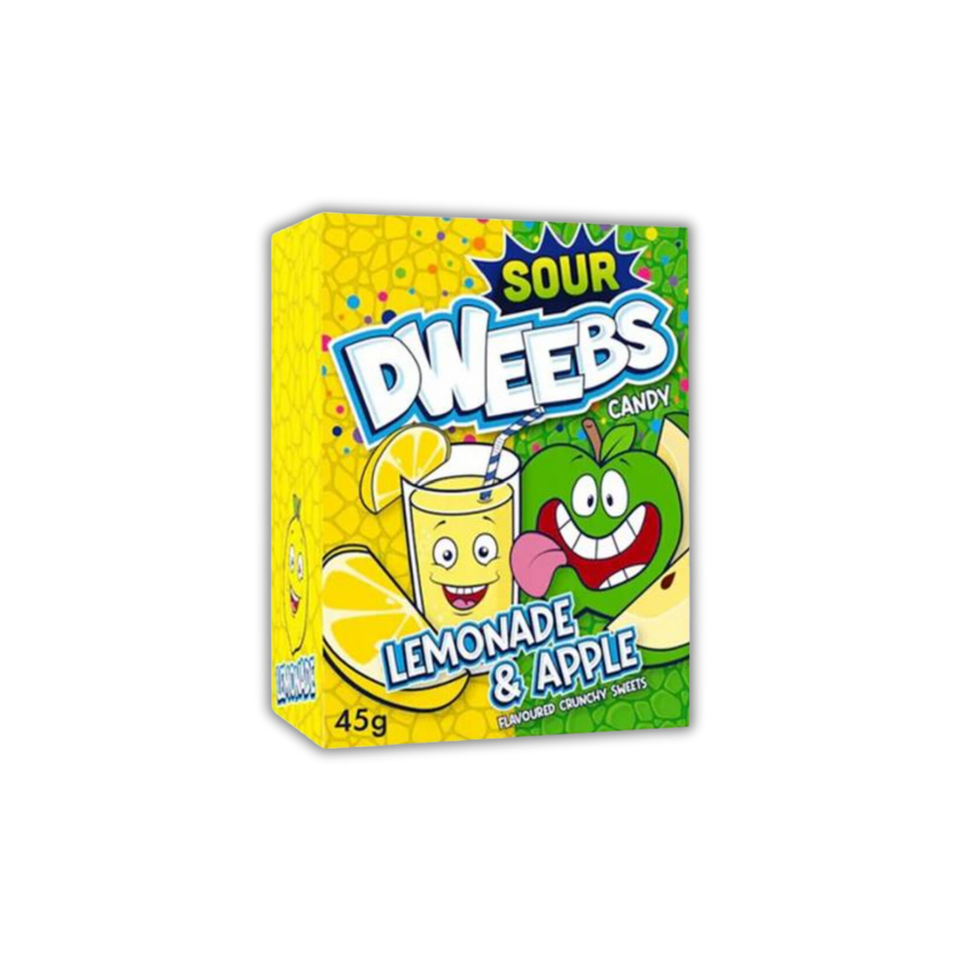 Dweebs Sour Candy Lemonade & Apple 45 g (24 Pack) Exotic Candy Wholesale Montreal Quebec Canada