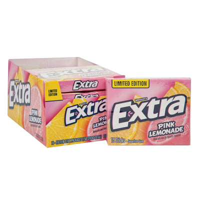 Wrigley's Extra Pink Lemonade Gum (10 Pack) Exotic Candy Wholesale Montreal Quebec Canada