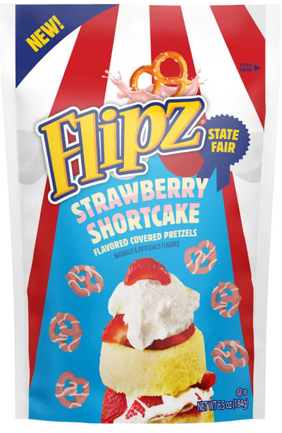 Flipz State Fair Strawberry Shortcake 184 g (8 Pack) Exotic Snacks Wholesale Montreal Quebec Canada