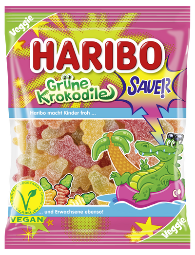 Haribo Grüne Krokodile 175 g (32 Pack) Exotic Candy Wholesale Montreal Quebec Canada