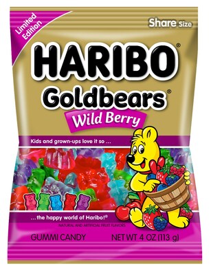 Haribo Goldbears Wildberry Candy Peg Bag 113 g (24 Pack) Exotic Candy Wholesale Montreal Quebec Canada