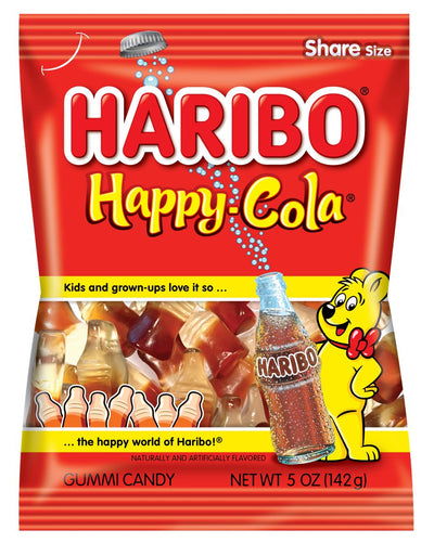 Haribo Happy Cola Candy Peg Bag 142 g (12 Pack) Exotic Candy Wholesale Montreal Quebec Canada