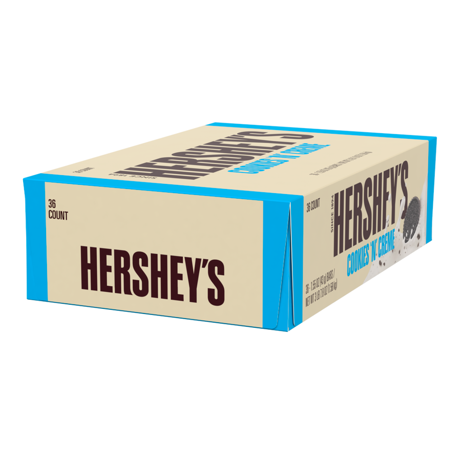 Hershey's Cookies 'N' Creme Chocolate Bar 43 g (36 Pack) Exotic Chocolate Wholesale Montreal Quebec Canada