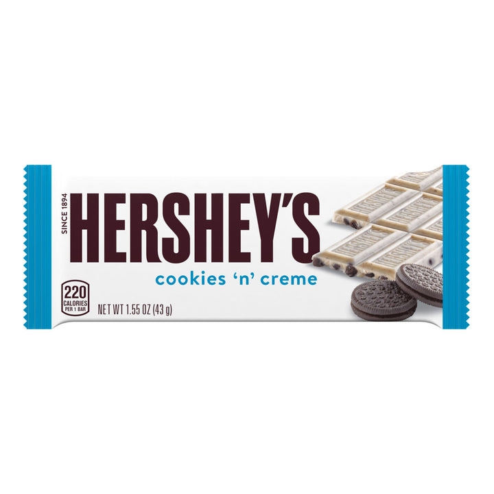 Hershey's Cookies 'N' Creme Chocolate Bar 43 g (36 Pack) Exotic Chocolate Wholesale Montreal Quebec Canada