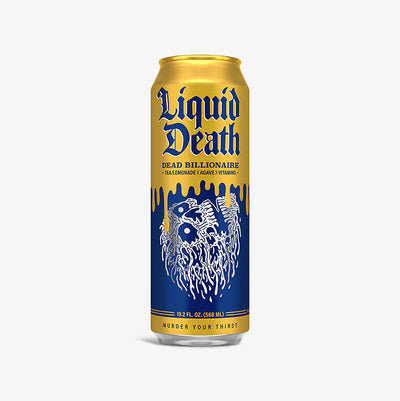 Liquid Death Dead Billionaire 568 mL (12 Pack) Exotic Drinks Wholesale Montreal Quebec Canada